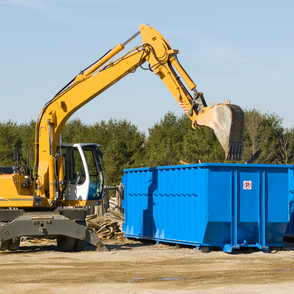 are there any restrictions on where a residential dumpster can be placed in Petrolia